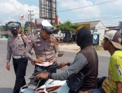 Hari Kedua Operasi Patuh Krakatau 2024, Satlantas Polres Tulang Bawang Gelar Kampanye Keselamatan