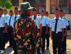 Pembentukan Karakter Sejak Usia Dini, Babinsa Koramil 0511/Pusakanagara Lakukan Pembekalan Kedisiplinan dan Sikap