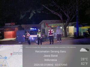 ✨ JAM 03.00 DINI HARI: SINYAL BIRU POLSEK SERANG BARU TERANGI KEGELAPAN KP. CIBENDA, TUTUP CELAH KEJAHATAN ✨