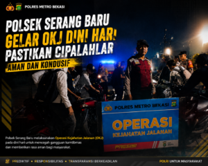 Polsek Serang Baru Gelar OKJ Dini Hari Pastikan Cipalahlar Aman dan Kondusif