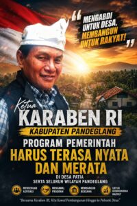 KETUA DPK KARABEN RI PANDEGLANG : AHMADI, MENGECAM KERAS SEMUA JENIS PELANGGARAN PELAKSANAAN PROGRAM PEMERINTAH — SIAPA PUN HARUS DITINDAK SECARA TEGAS