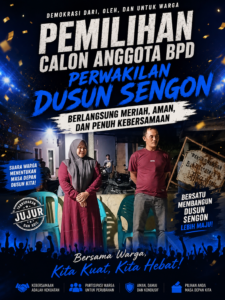 Pemilihan Calon Anggota BPD Perwakilan Dusun Sengon Berlangsung Meriah, Aman, dan Penuh Kebersamaan