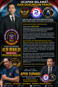 SELAMAT KEPADA :ALDI RENALDI SEBAGAI KETUA BPPKB 98 DPAC WANASALAM-LEBAK- BANTEN.