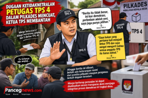 DUGAAN KETIDAK NETRALAN PETUGAS TPS DI SIRNAJATI DALAM PILKADES MENCUAT, KETUA TPS MEMBANTAH