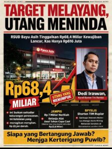 TARGET MELAYANG, UTANG MENINDA — RP68 MILIAR BEBAN RSUD BAYU ASIH